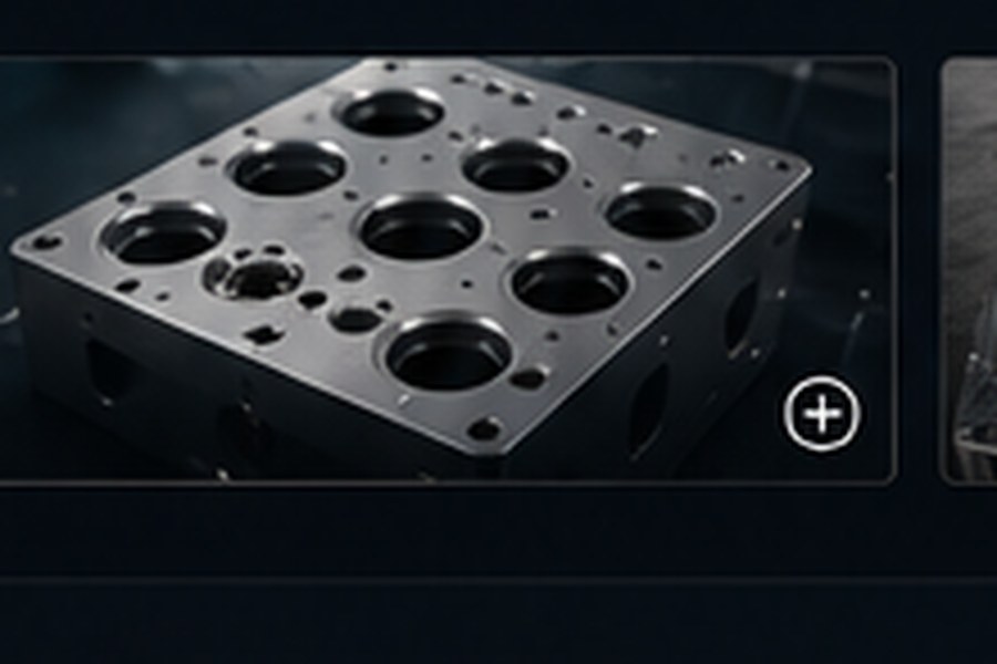 Machined plate